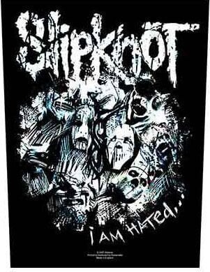 Obliž / Značka Slipknot I am Hated Našitek za šivanje 36 x 30 cm