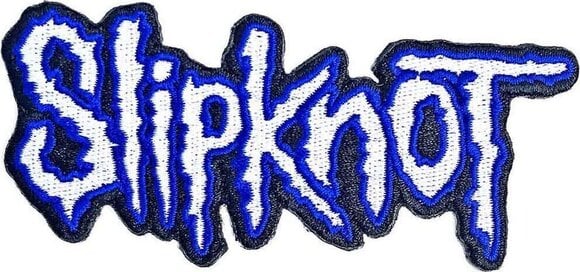 Obliž / Značka Slipknot Cut-Out Logo Blue Border Našitek za šivanje - 1