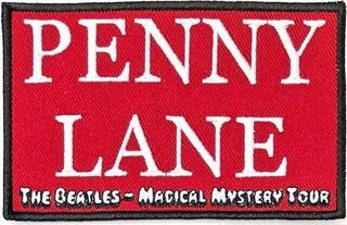Кръпка / значка The Beatles Penny Lane Red Кръпка за пришиване Red 96 x 60 mm