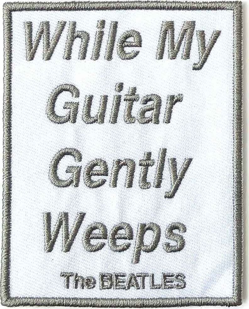 Кръпка / значка The Beatles While My Guitar Gently Weeps Кръпка за пришиване 90 x 72 mm