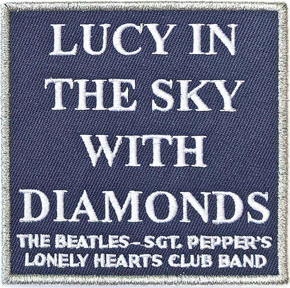 Кръпка / значка The Beatles Lucy In The Sky with Diamonds Кръпка за пришиване 80 x 80 mm