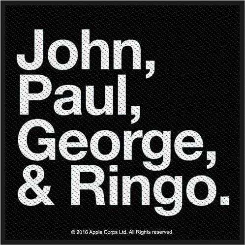 Petice / Insigna The Beatles Jon, Paul, George & Ringo Petic cusut 100 x 100 mm