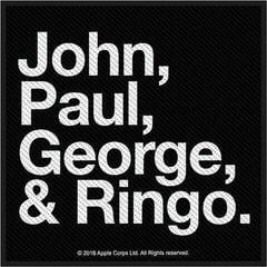 Petice / Insigna The Beatles Jon, Paul, George & Ringo Petic cusut 100 x 100 mm