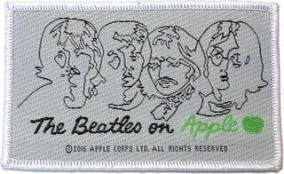 Кръпка / значка The Beatles Beatles On Apple Black On White Кръпка за пришиване