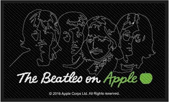 Кръпка / значка The Beatles On Apple Кръпка за пришиване 100 x 50 mm - 1