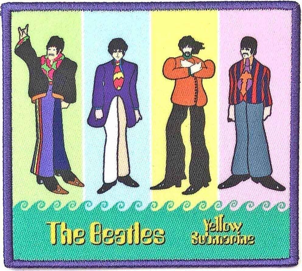 Закрпа / Значка The Beatles Yellow Submarine Band in Stripes Закрпа за шивање