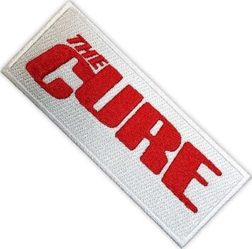 Oznaka / značka The Cure Red Logo Zakrpa za šivanje 11 x 4,2 cm - 1