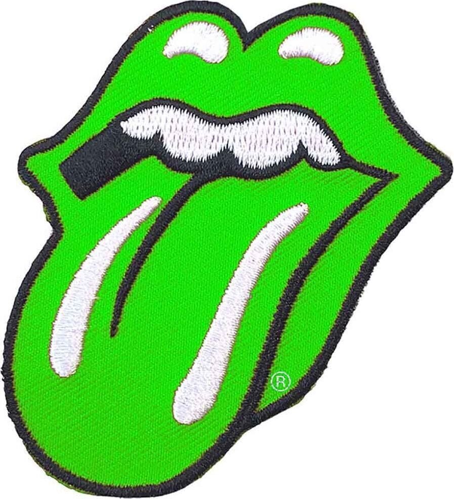 Закрпа / Значка The Rolling Stones Classic Tongue Green Закрпа за шивање Green 8,4 x 5,8 mm