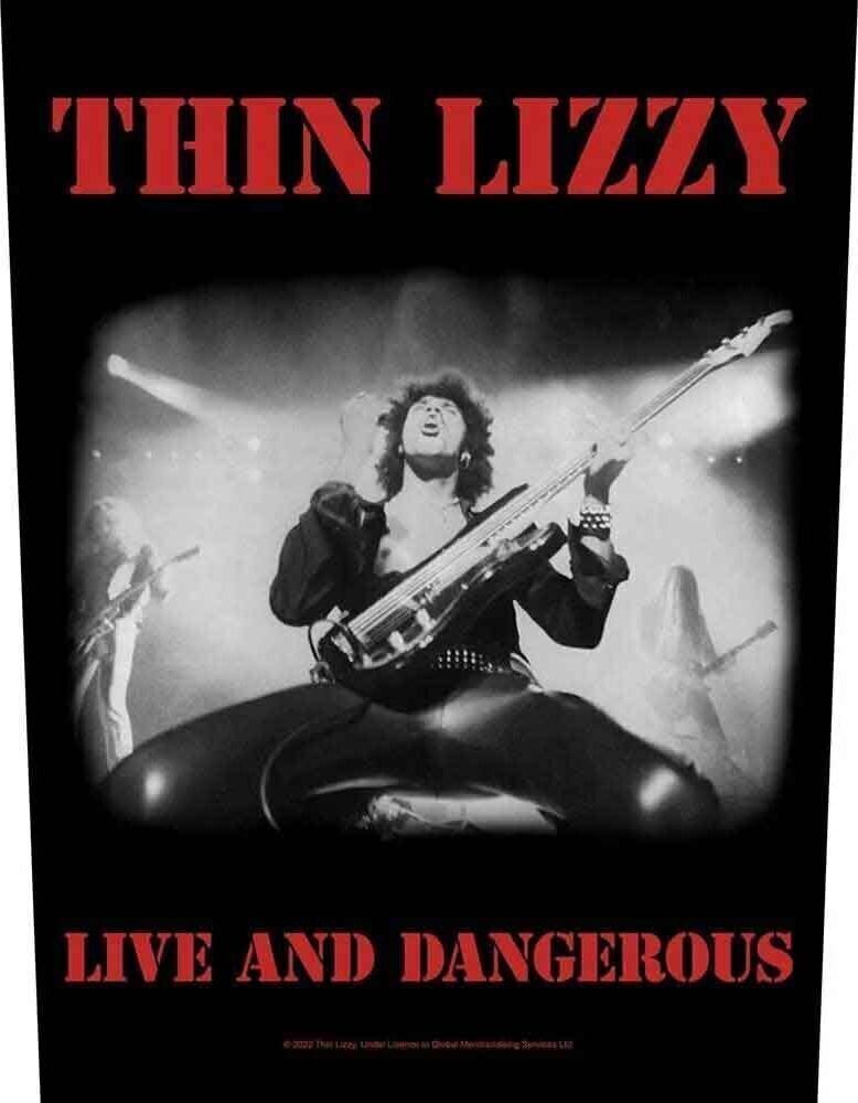 Nášivka / Odznak Thin Lizzy Live & Dangerous Nášivka 36 x 30 cm