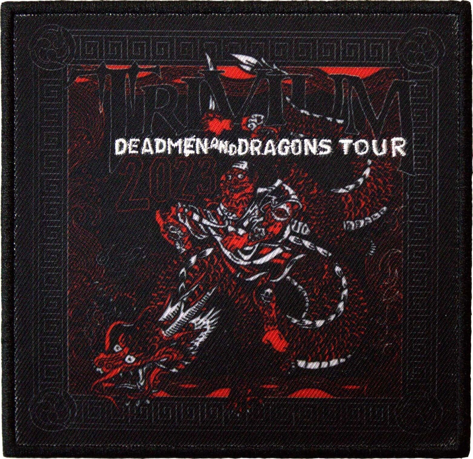 Patch / merkki Trivium Deadmen & Dragons Tour '23 Sew-On Patch