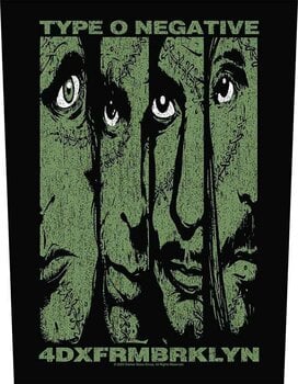 Закрпа / Значка Type O Negative 4DXFRMBRKLYN Закрпа за шивање 36 x 30 cm - 1