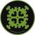 Merkelapp / merke Type O Negative Gear Logo Sew-On Patch 90 mm