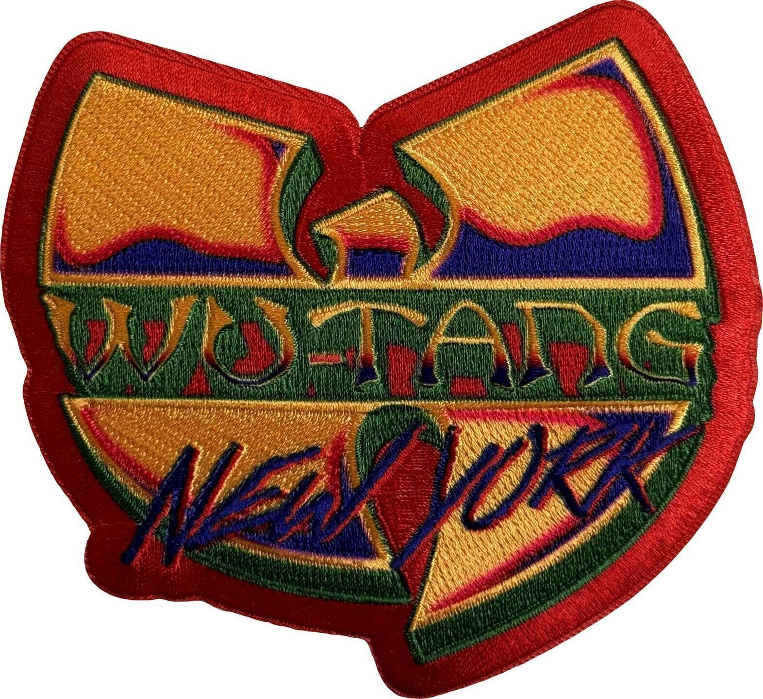 Merkelapp / merke Wu-Tang Clan New York Logo Red Sew-On Patch