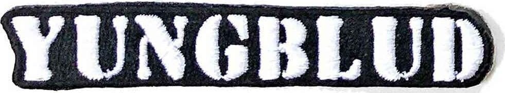 Plaaster / märk Yungblud Stencil Logo Õmmeldav plaaster 88 x 14 mm