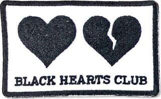 Merkelapp / merke Yungblud Black Hearts Club Sew-On Patch 80 x 50 mm