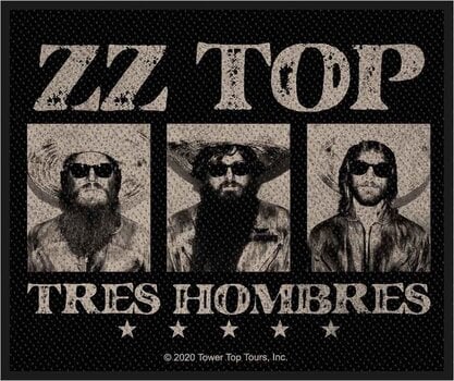 Plaaster / märk ZZ Top Tres Hombres Õmmeldav plaaster 100 x 100 mm - 1