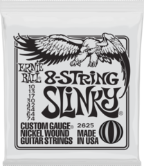 Struny pre elektrickú gitaru Ernie Ball 2625 Slinky 8 String Struny pre elektrickú gitaru