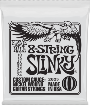 Struny pre elektrickú gitaru Ernie Ball 2625 Slinky 8 String - 1