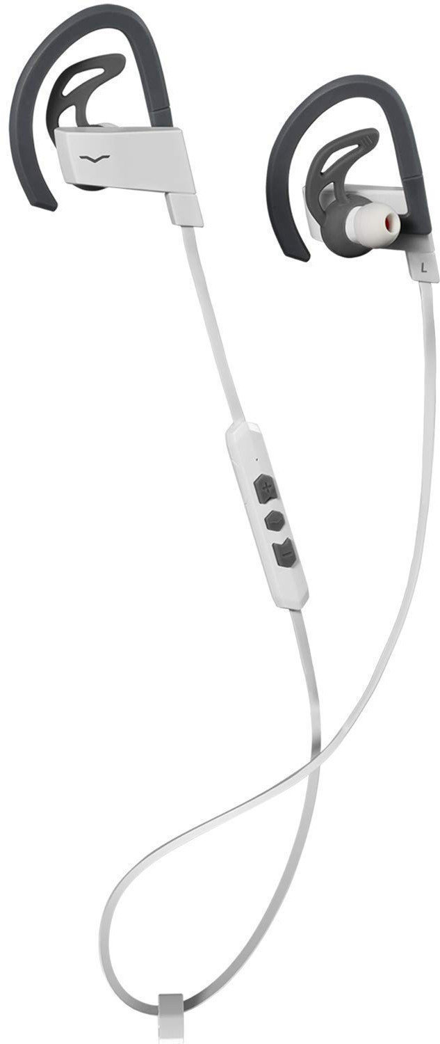 Bezdrátová sluchátka za uši V-Moda BassFit Bílá