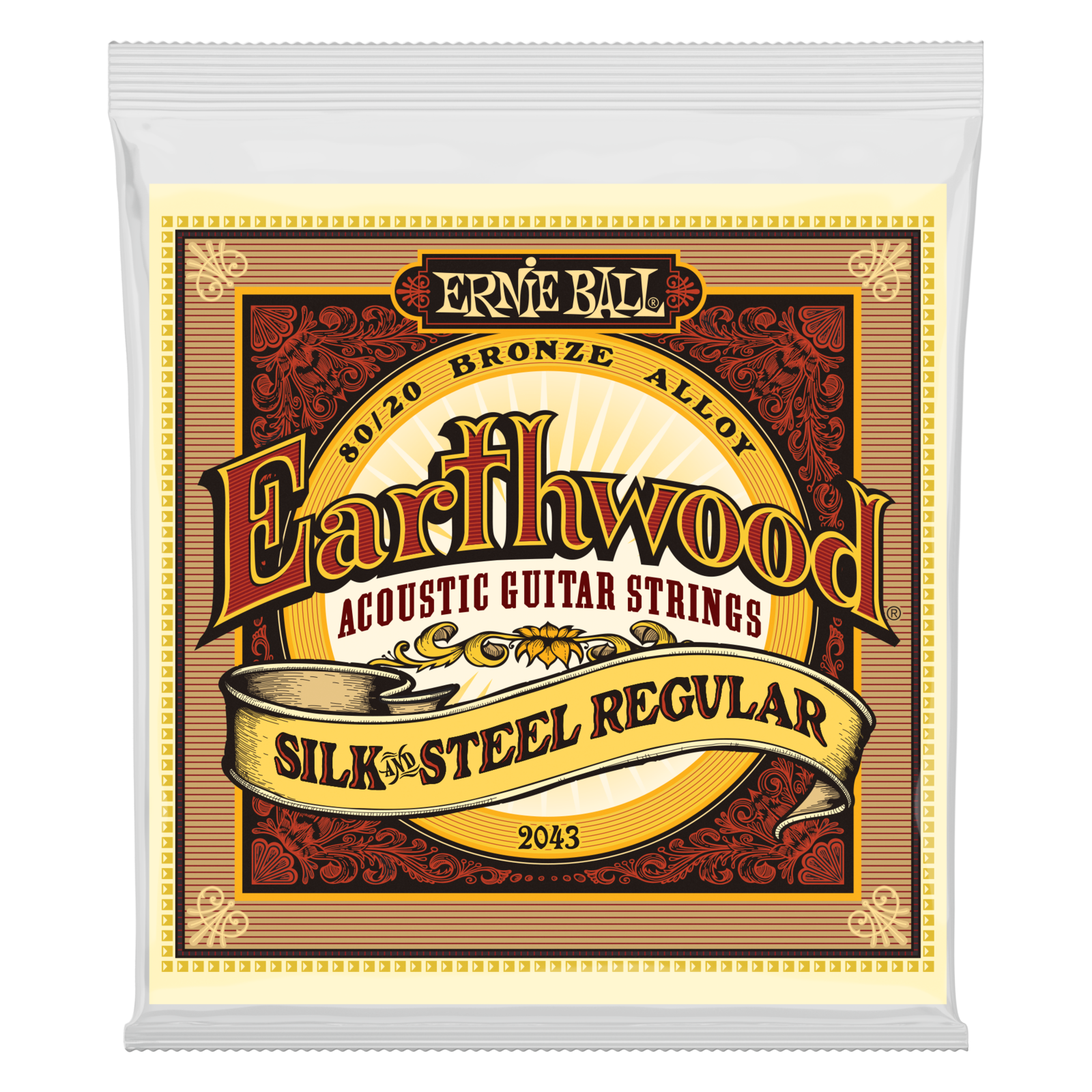 Struny do gitary akustycznej Ernie Ball 2043 Earthwood Silk & Steel