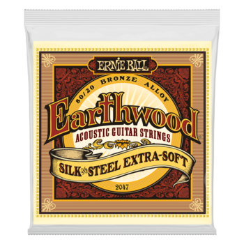 Struny pre akustickú gitaru Ernie Ball 2047 Earthwood Silk & Steel - 1
