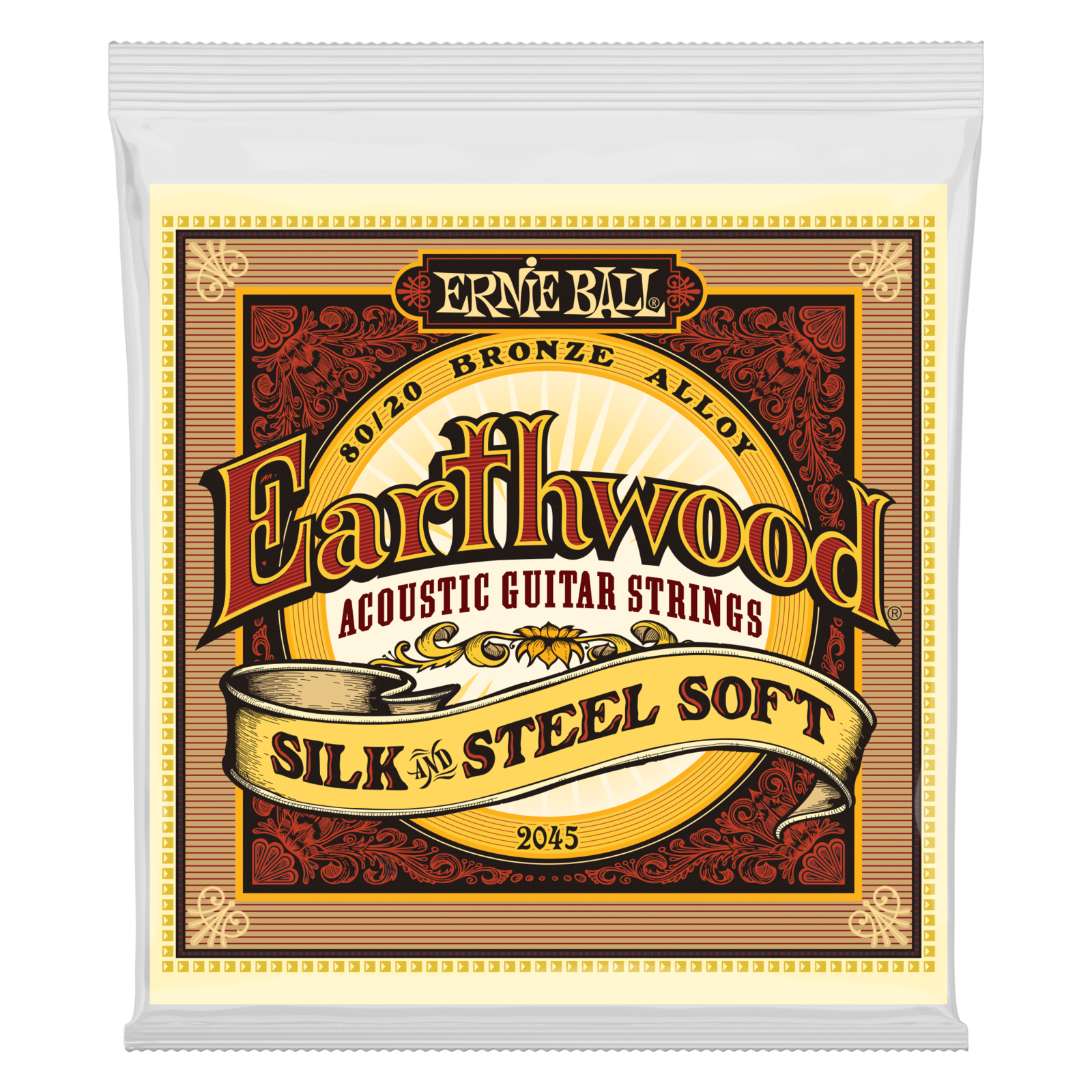 Struny do gitary akustycznej Ernie Ball 2045 Earthwood Silk & Steel