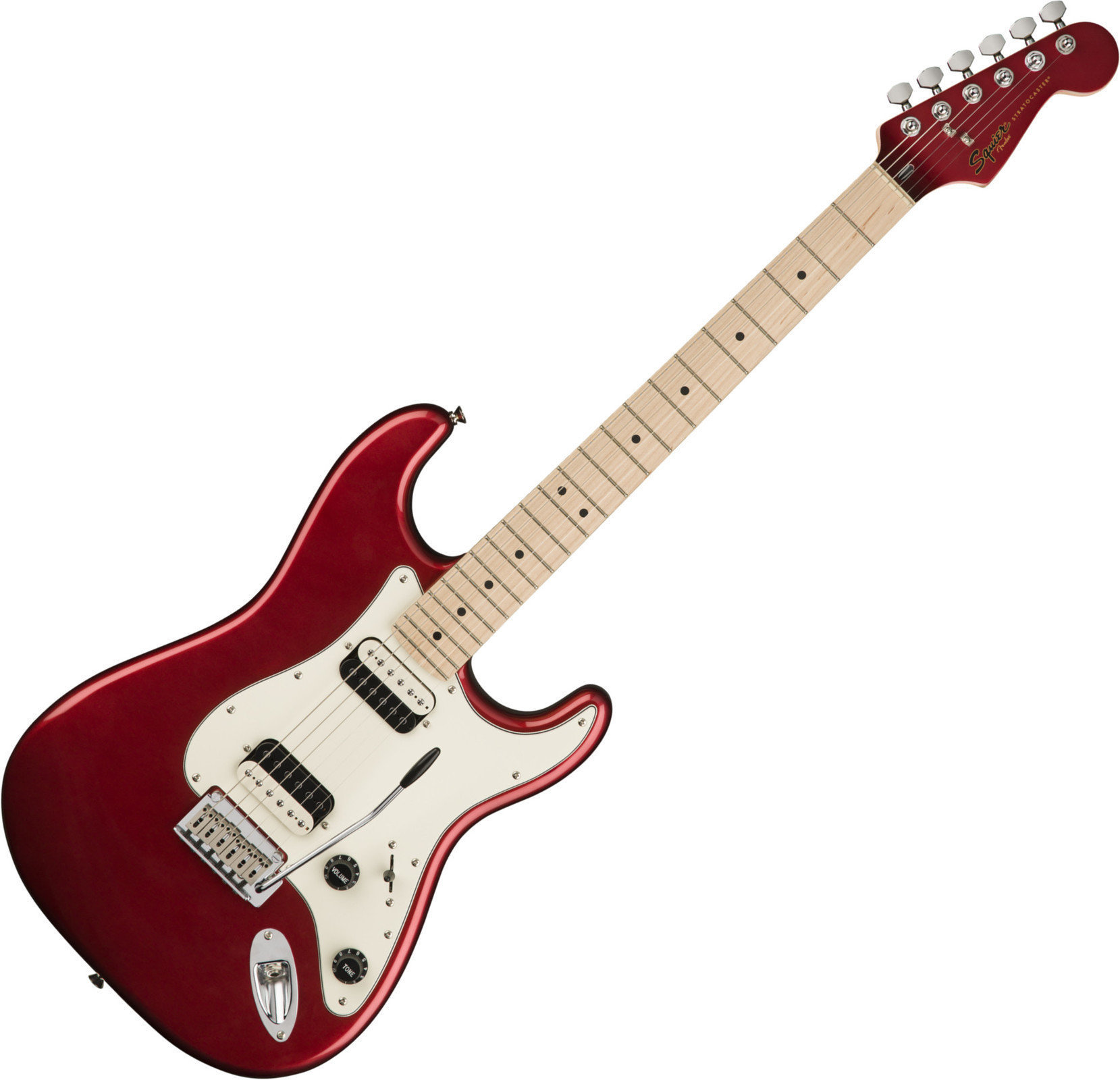 Elektrische gitaar Fender Squier Contemporary Stratocaster HH MN DMR Dark Metallic Red