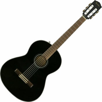 Klassieke gitaar Fender CN-60S Nylon WN 4/4 Zwart - 1