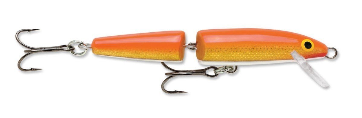 Isca nadadeira Rapala Jointed Gold Fluorescent Red 11 cm 9 g