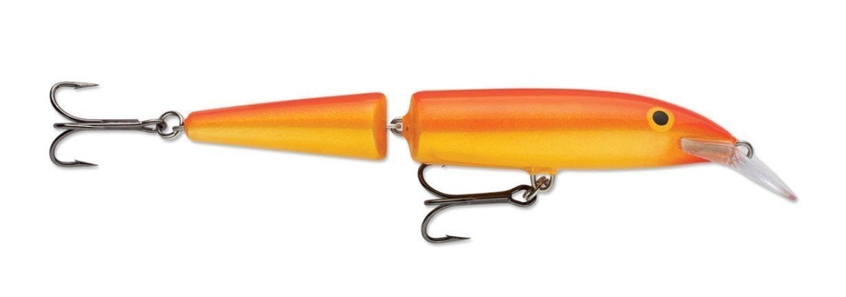 Isca nadadeira Rapala Jointed Gold Fluorescent Red 13 cm 18 g
