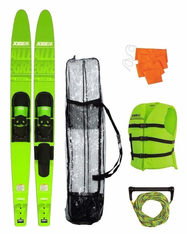 Water Ski Jobe Allegre Combo Skis Lime Green Package 67''