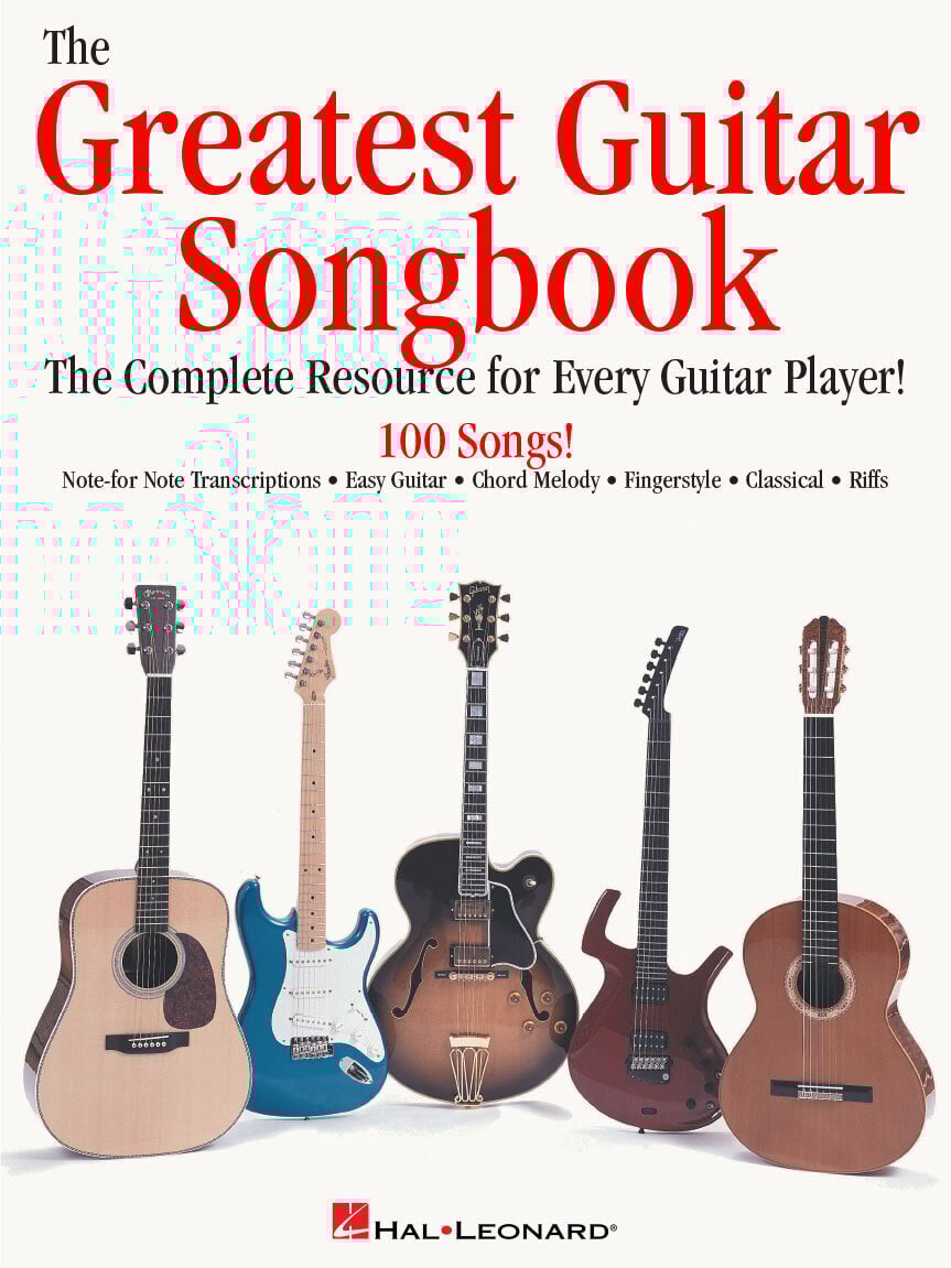 Note Hal Leonard The Greatest Guitar Songbook Note