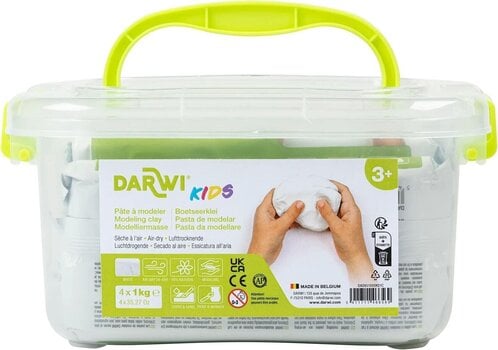 Self-Drying Clay Darwi Schoolpack Self-Drying Clay Kids 4 x 1 kg - 1