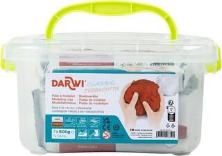 Self-Drying Clay Darwi Schoolpack Self-Drying Clay Classic + Terracotta 7 x 500 g