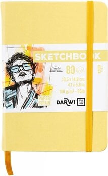 Blok za skiciranje Darwi Dfy Blok za crtanje 80 A6 140 g Soft Yellow - 1