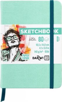 Skizzenbuch Darwi Dfy Skizzenbuch 80 A6 140 g Mint Green - 1