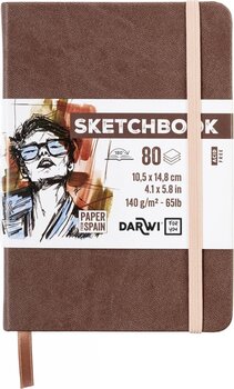 Скицник Darwi Dfy Скицник 80 A6 140 g Brown - 1