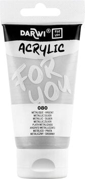 Akryylimaali Darwi Dfy Akryylimaali Metallic Silver 75 ml 1 kpl - 1