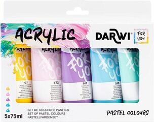 Akryylimaali Darwi Dfy Set of Acrylic Paints 5 x 75 ml