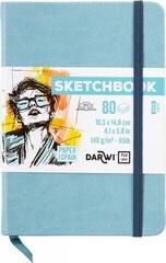 Skizzenbuch Darwi Dfy Skizzenbuch 80 A6 140 g Soft Blue