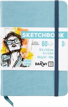 Skizzenbuch Darwi Dfy Skizzenbuch 80 A6 140 g Soft Blue - 1