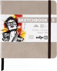 Skizzenbuch Darwi Dfy Skizzenbuch 80 14 x 14 cm 140 g Taupe