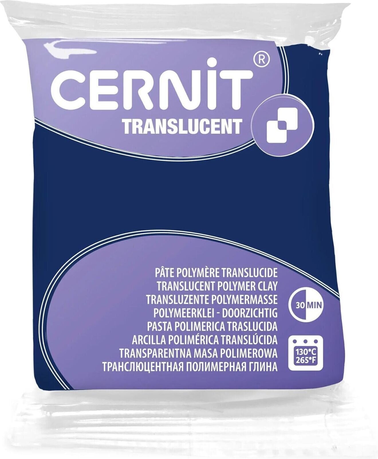 Polymer clay Cernit Translucent Polymer clay Blueberry 56 g
