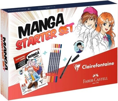 флумастери
 Clairefontaine Manga Starter Set Арт комплект A5 - 1