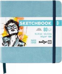Skizzenbuch Darwi Dfy Skizzenbuch 80 14 x 14 cm 140 g Soft Blue