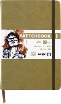 Skizzenbuch Darwi Dfy Skizzenbuch 80 14 x 21 cm 140 g Khaki - 1
