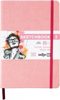 Skizzenbuch Darwi Dfy Skizzenbuch 80 14 x 21 cm 140 g Soft Pink - 1