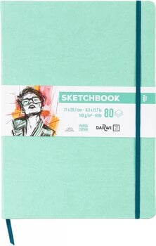Skizzenbuch Darwi Dfy Skizzenbuch 80 A4 140 g Mint Green - 1