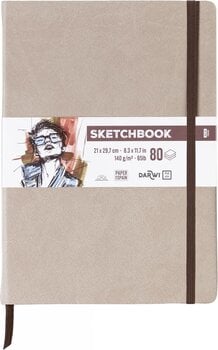 Carnete de Schițe Darwi Dfy Caiet de schițe 80 A4 140 g Taupe - 1