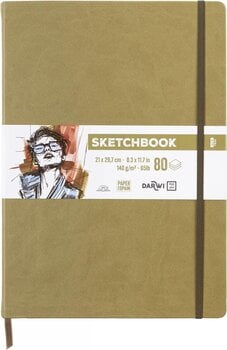 Skizzenbuch Darwi Dfy Skizzenbuch 80 A4 140 g Khaki - 1